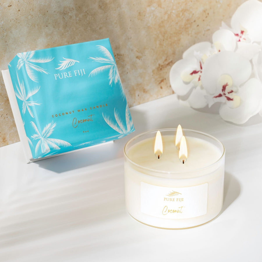 🎁 PF- Palm Collection- Coconut Wax Candle (9oz)- Coconut- GFT (100% off)